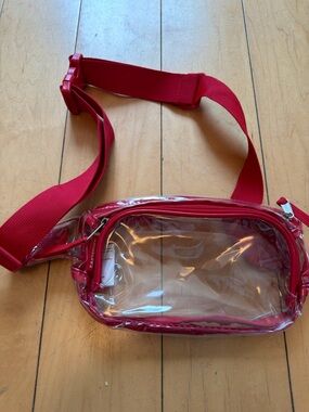 Eastpak Clear Red Crossbody Belt Bag